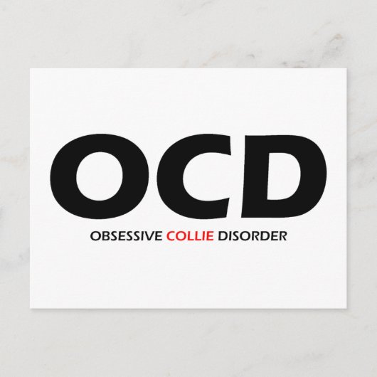 Carte Postale OCD - Désordre obsédant de colley (Devant)
