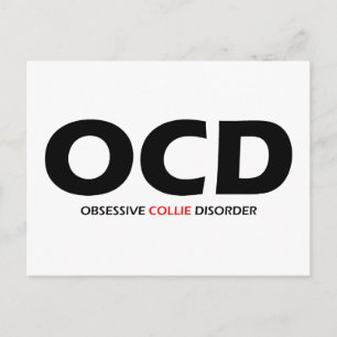 Carte Postale OCD - Obsessive Collie Disorder