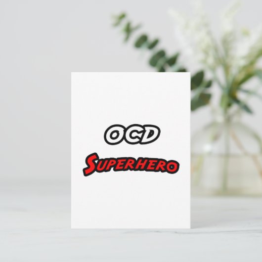 Carte Postale OCD Superhero (Debout devant)