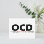 Carte Postale OCD - Trouble de la cockatile obsessionnel (Debout devant)