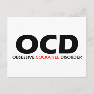 Carte Postale OCD - Trouble de la cockatile obsessionnel