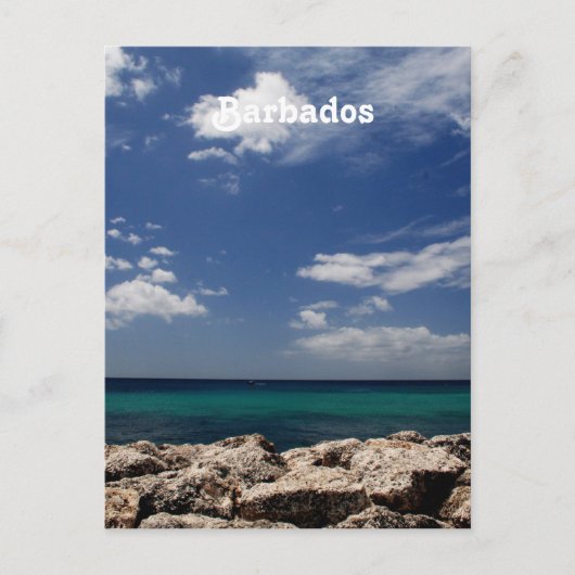 Carte Postale Océan à la Barbade (Devant)