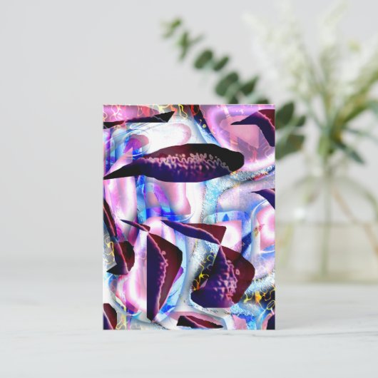 Carte postale Océan Abstrait (Debout devant)