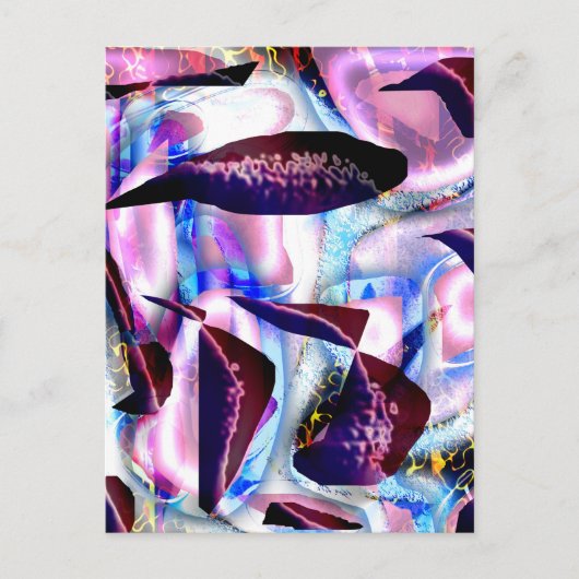 Carte postale Océan Abstrait (Devant)