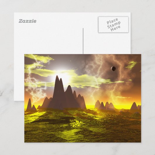 Carte Postale Océan Alien (Devant / Derrière)