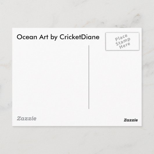 Carte postale Ocean Art (Dos)