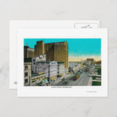 Carte Postale Ocean Avenue En regardant vers l'est, Long Beach (Devant / Derrière)