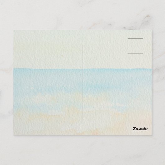 Carte Postale Ocean Beach Starfish Conch Shell     (Dos)