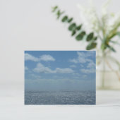 Carte Postale Océan bleu de la mer des Caraïbes (Debout devant)