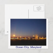 Carte Postale Ocean City, Maryland, USA (Devant / Derrière)