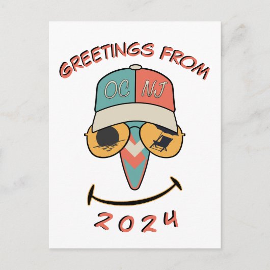 Carte Postale Ocean City Smile (Devant)