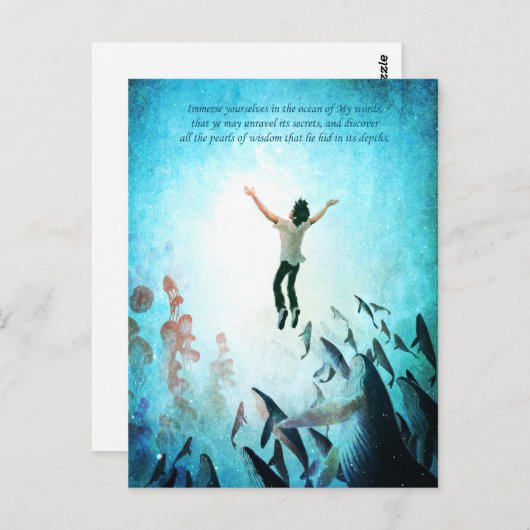 Carte Postale Océan d'immersion (Devant / Derrière)