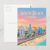 Carte Postale Ocean Drive États-Unis (Devant / Derrière)
