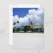 Carte Postale Ocean Drive, South Miam Beach, Miami - Floride (Devant / Derrière)