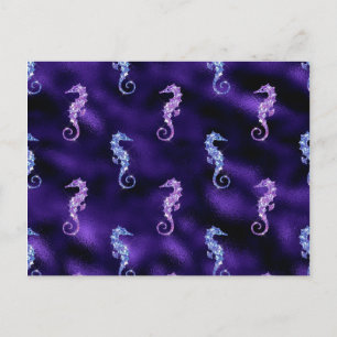 Carte Postale Océan Éclat Couleur Motif Cheval de Mer