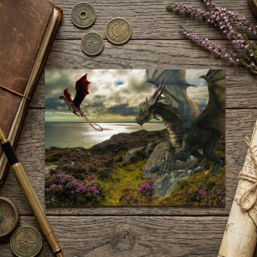 Carte Postale Océan Magique de la Falaise du Dragon