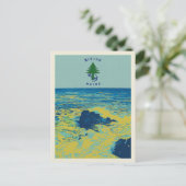 Carte Postale Ocean Maritime Flag Maine USA (Debout devant)