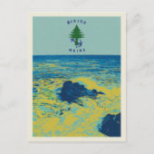 Carte Postale Ocean Maritime Flag Maine USA (Devant)