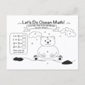 Carte Postale Ocean Math Coloring Postcard (Devant)