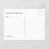 Carte Postale Ocean Math Coloring Postcard (Dos)