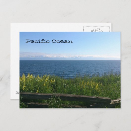 Carte Postale Océan Pacifique (Devant / Derrière)