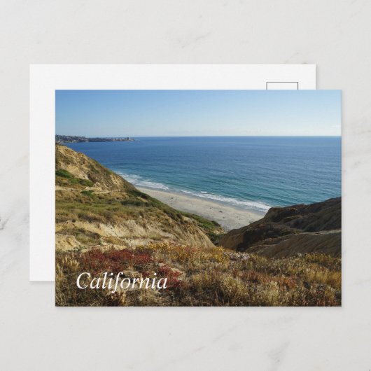 Carte Postale Océan Pacifique en Californie (Devant / Derrière)