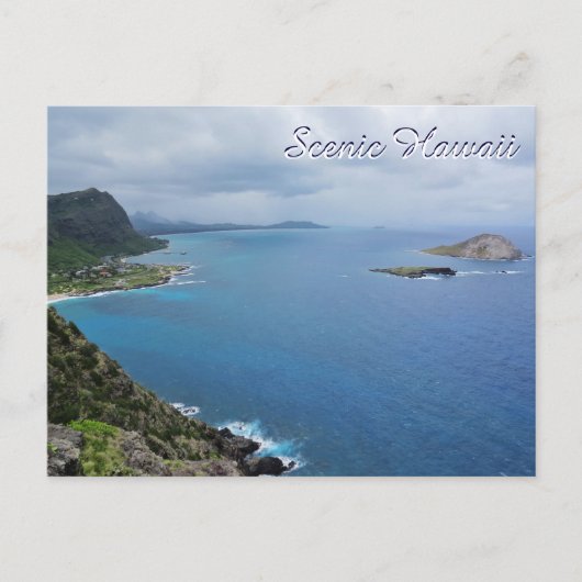 Carte Postale Océan pittoresque Hawaii Makapuu Oahu Island Mount (Devant)