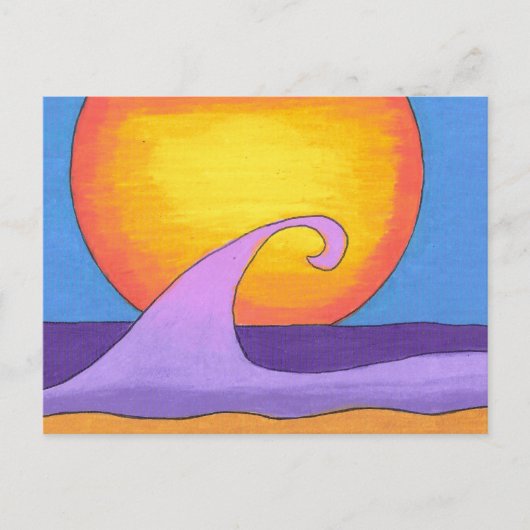 Carte Postale Océan Purple Passion (Devant)