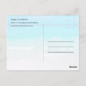 Carte Postale Ocean Scene Summer Beach Merci bleu (Dos)