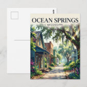 Carte Postale Ocean Springs États-Unis (Devant / Derrière)