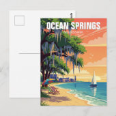 Carte Postale Ocean Springs Mississippi Travel (Devant / Derrière)