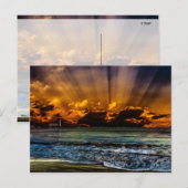 Carte Postale Ocean Sunrise (Devant / Derrière)