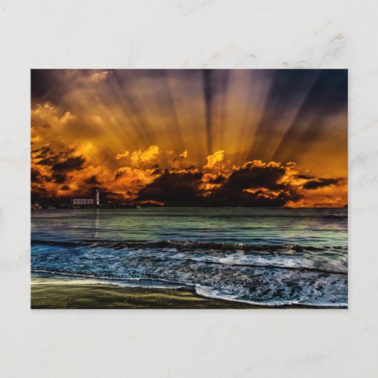 Carte Postale Ocean Sunrise (Devant)