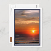 Carte Postale Ocean Sunrise (Devant / Derrière)