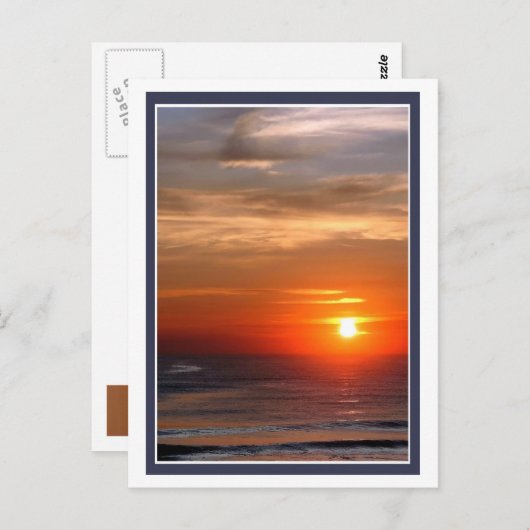 Carte Postale Ocean Sunrise (Devant / Derrière)