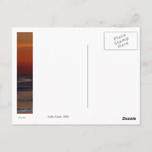 Carte Postale Ocean Sunrise (Dos)