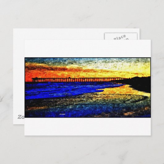 Carte Postale Ocean SunSet (Devant / Derrière)