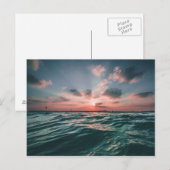 Carte postale Ocean Sunset (Devant / Derrière)