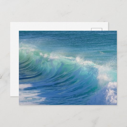 Carte postale Ocean Surf Wave (Devant / Derrière)