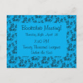 Carte Postale Ocean Theme Sea Turtles Bookclub Rappel (Devant)