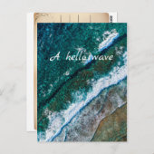 Carte postale Ocean Water Beach Waves (Devant / Derrière)