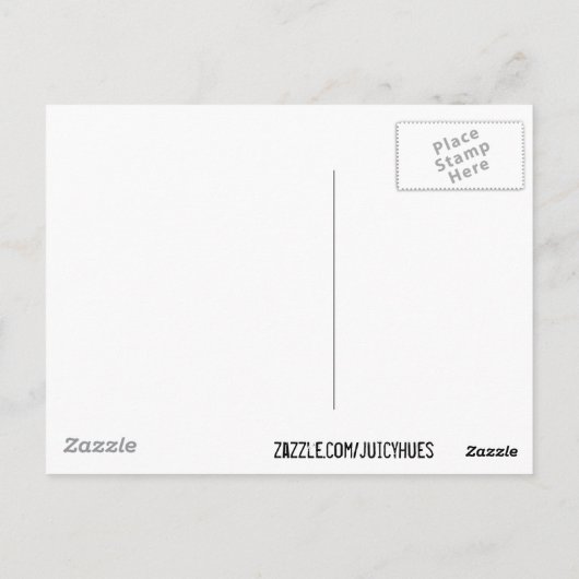 Carte Postale Ocean Waves aqua blue pattern (Dos)