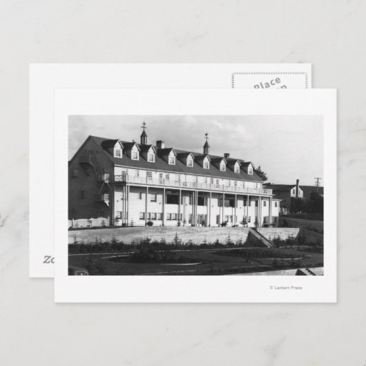 Carte Postale Oceanlake, Oregon Vue sur le Dorchester Inn (Devant / Derrière)