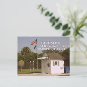 Carte Postale Ochopee, FL - Bureau de poste le plus petit d'Amér (Debout devant)
