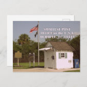 Carte Postale Ochopee, FL - Bureau de poste le plus petit d'Amér (Devant / Derrière)