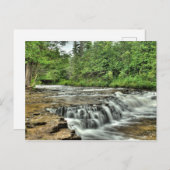 Carte Postale Ocqueoc Falls, Michigan (Devant / Derrière)