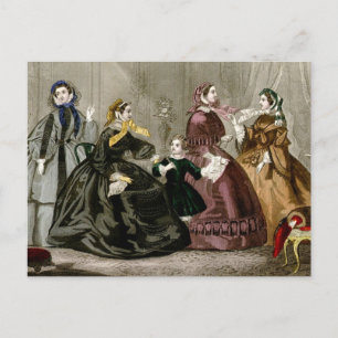 Carte Postale Octobre 1859 Mode