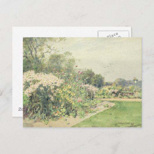 Carte Postale Octobre Fleurs (Devant / Derrière)