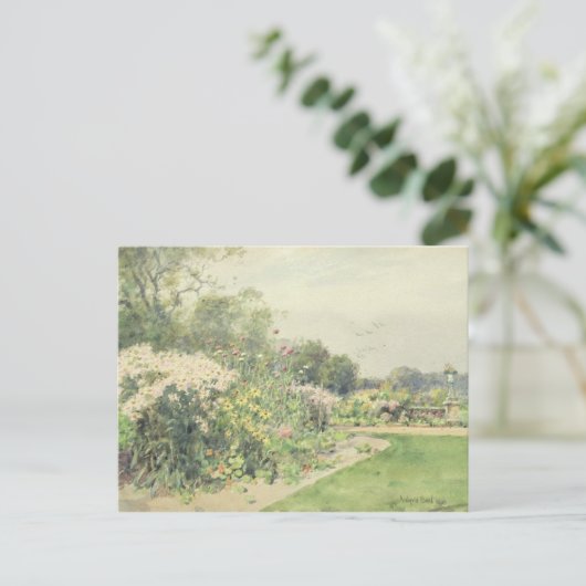 Carte Postale Octobre Fleurs (Debout devant)