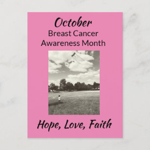 Carte Postale Octobre Mois de sensibilisation au cancer du sein 